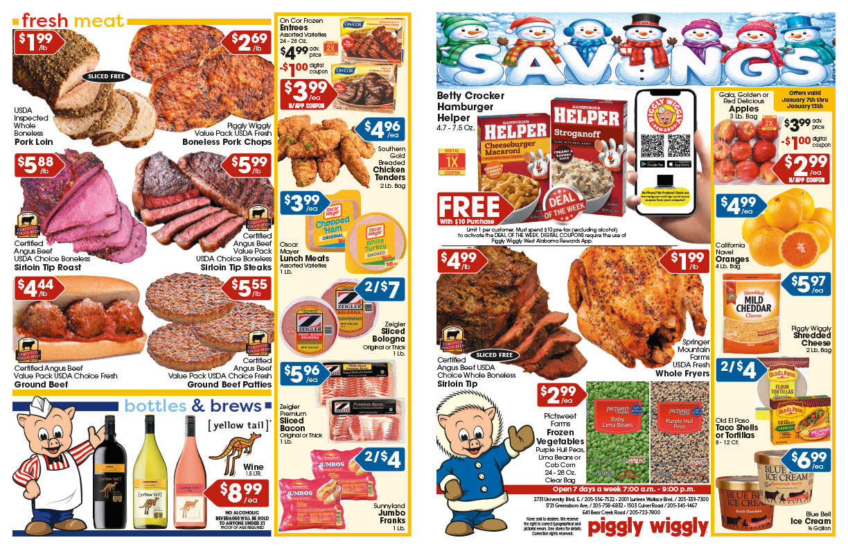 Tuscaloosa County: January 7-13