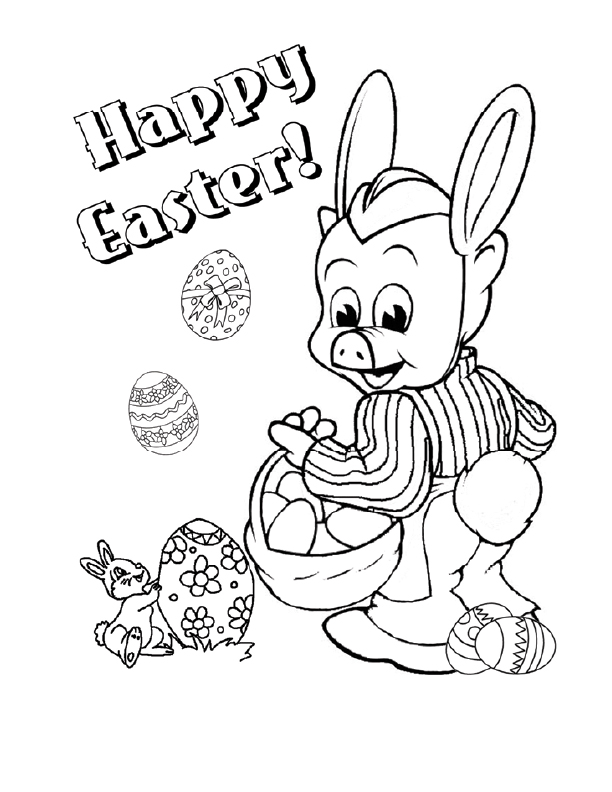 Happy Easter from Mr. Pig #1